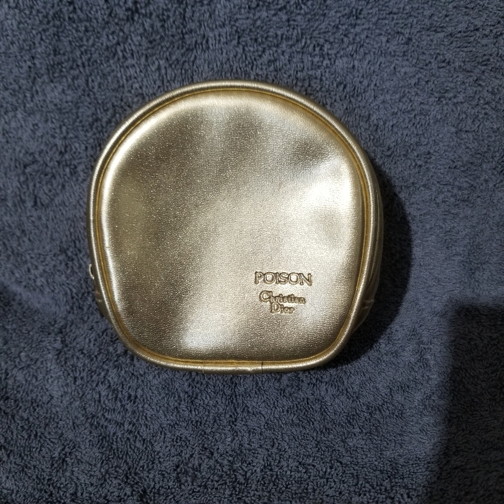 Dior Gold Cosmetic Bag